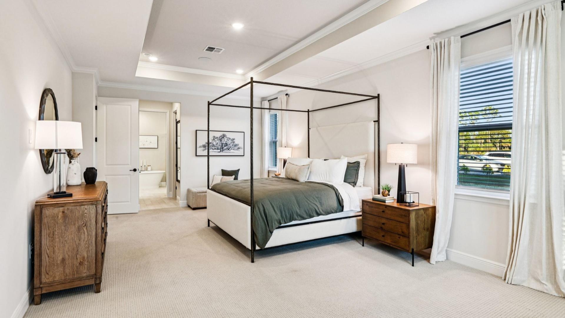 Spacious master suites are perfect for unwinding and relaxing.