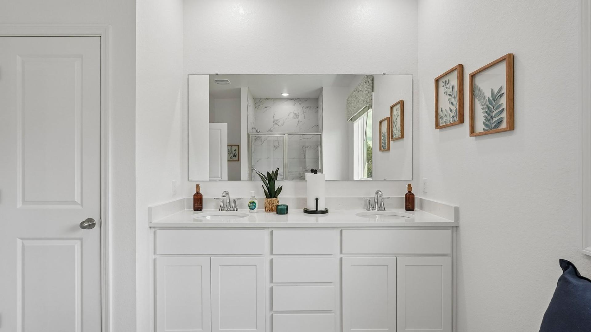 Luxury master bathrooms make everyday feel like a visit to the spa.