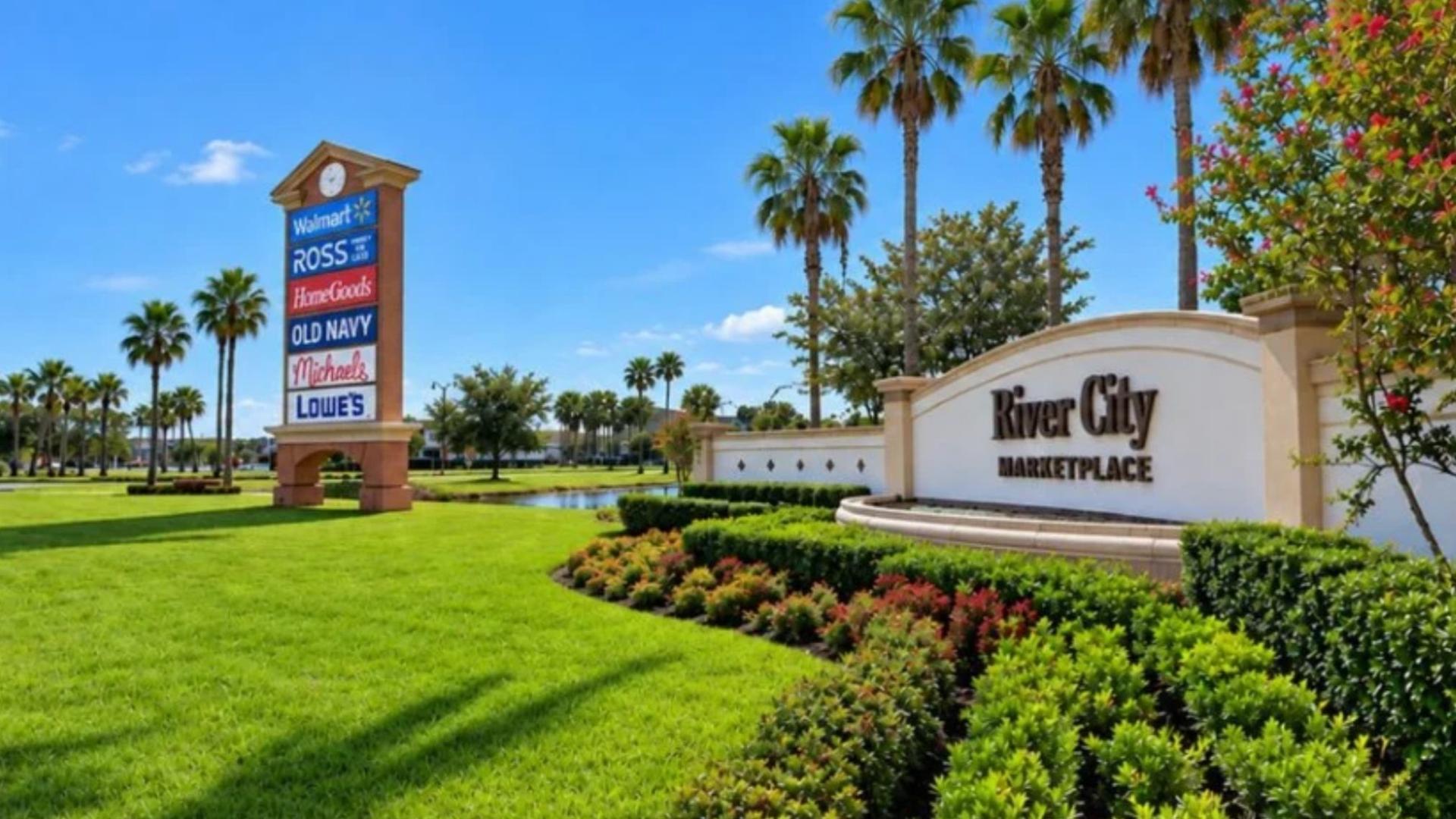 Shopping &amp; dining at River City Marketplace just 6 miles away. Join the List!