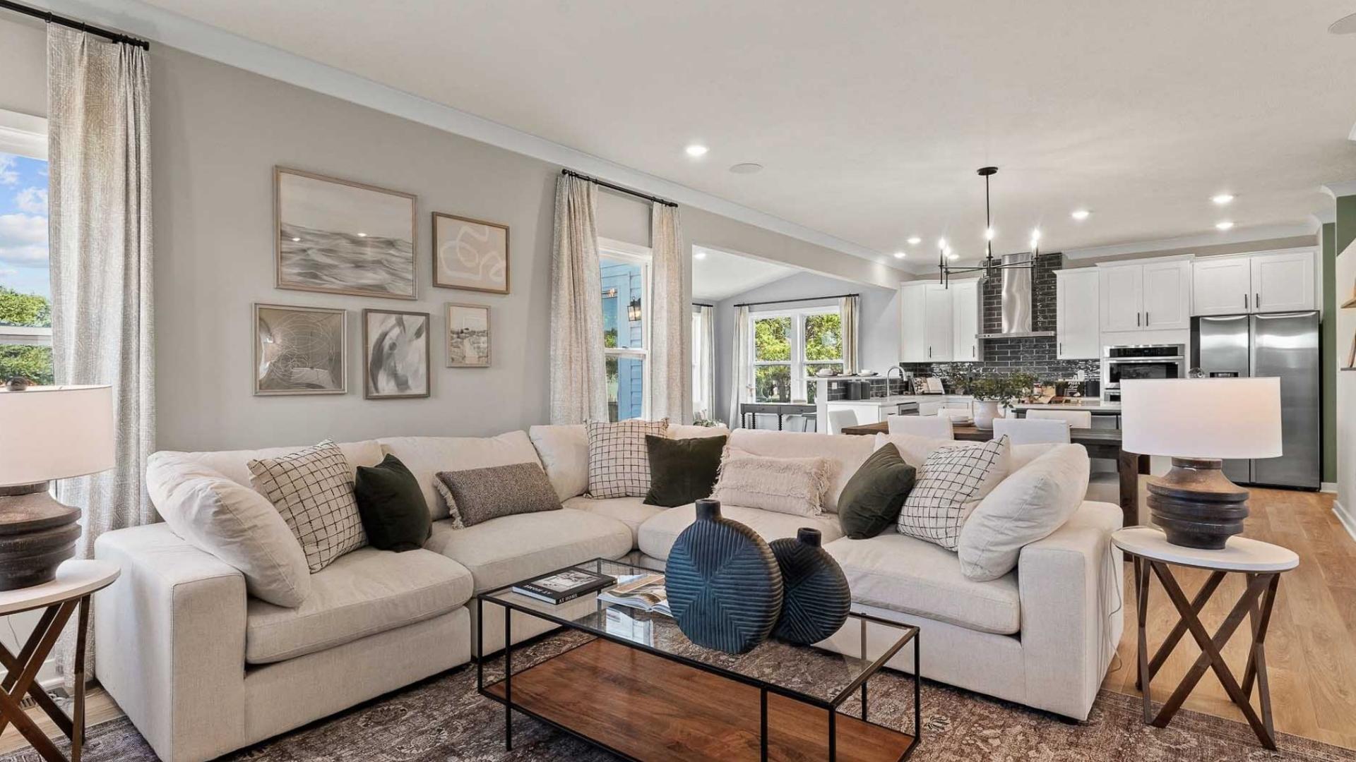 Open floor plans and functional space is part of every home design at Kaufman Commons.