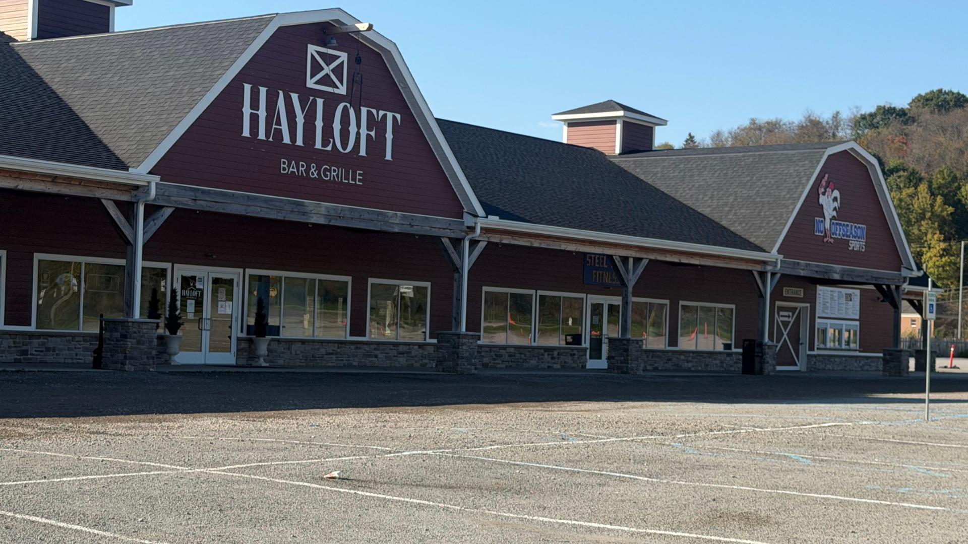 Grab dinner at Hayloft Bar &amp; Grille after practice or a game at No Off-Season Sports Complex.