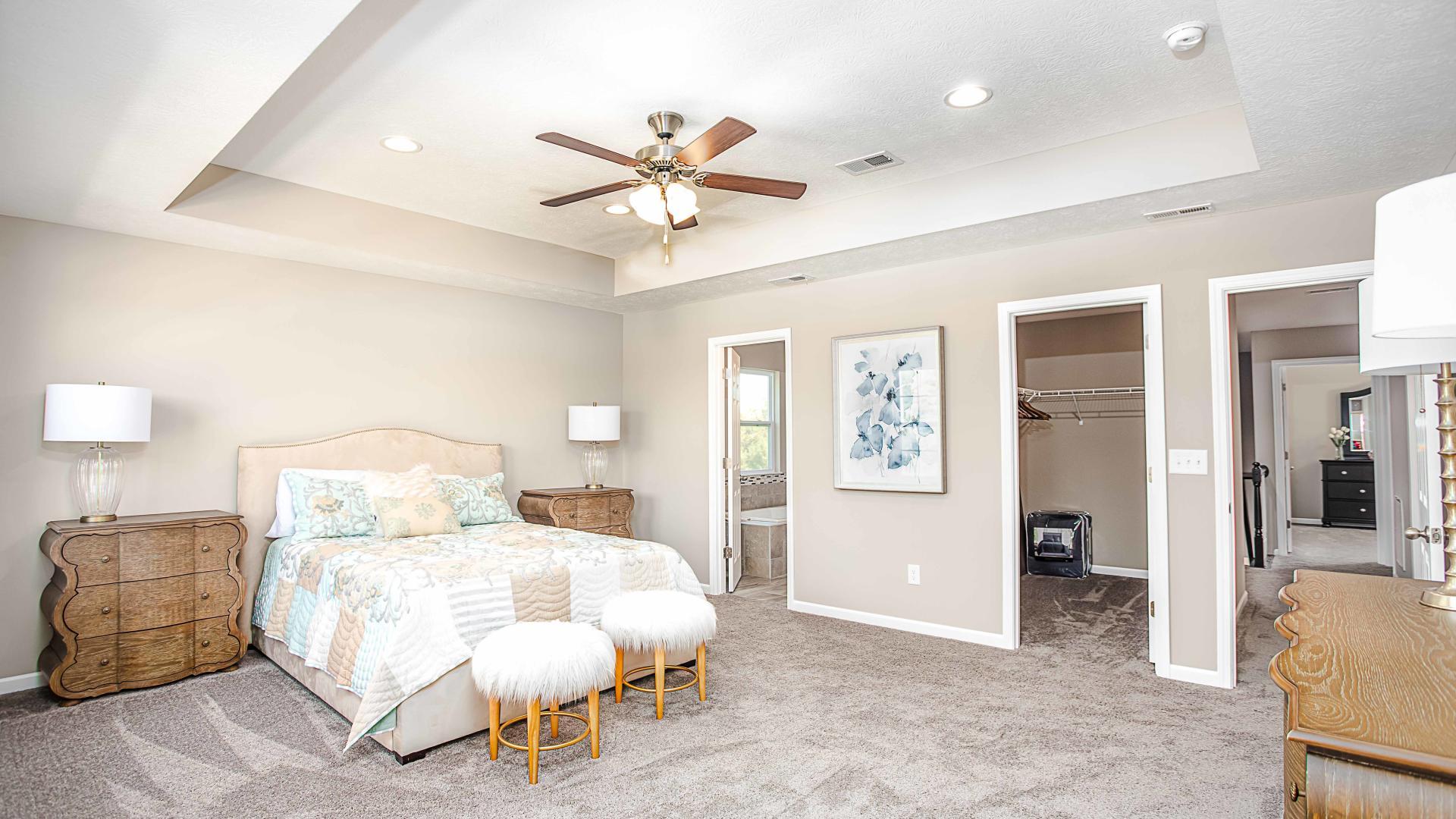 Enjoy making a spacious master bedroom your personal santuary.