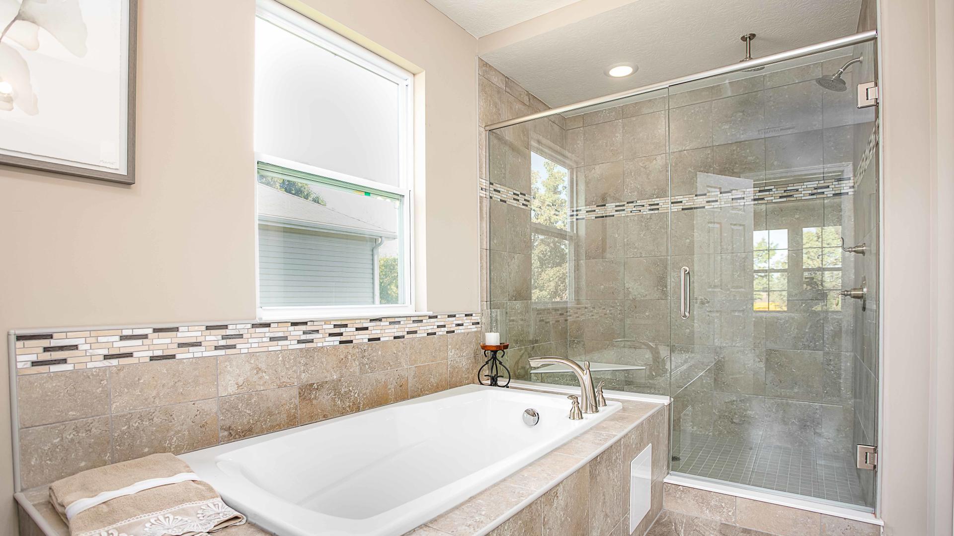 Relax in your private bathtub after a long day.