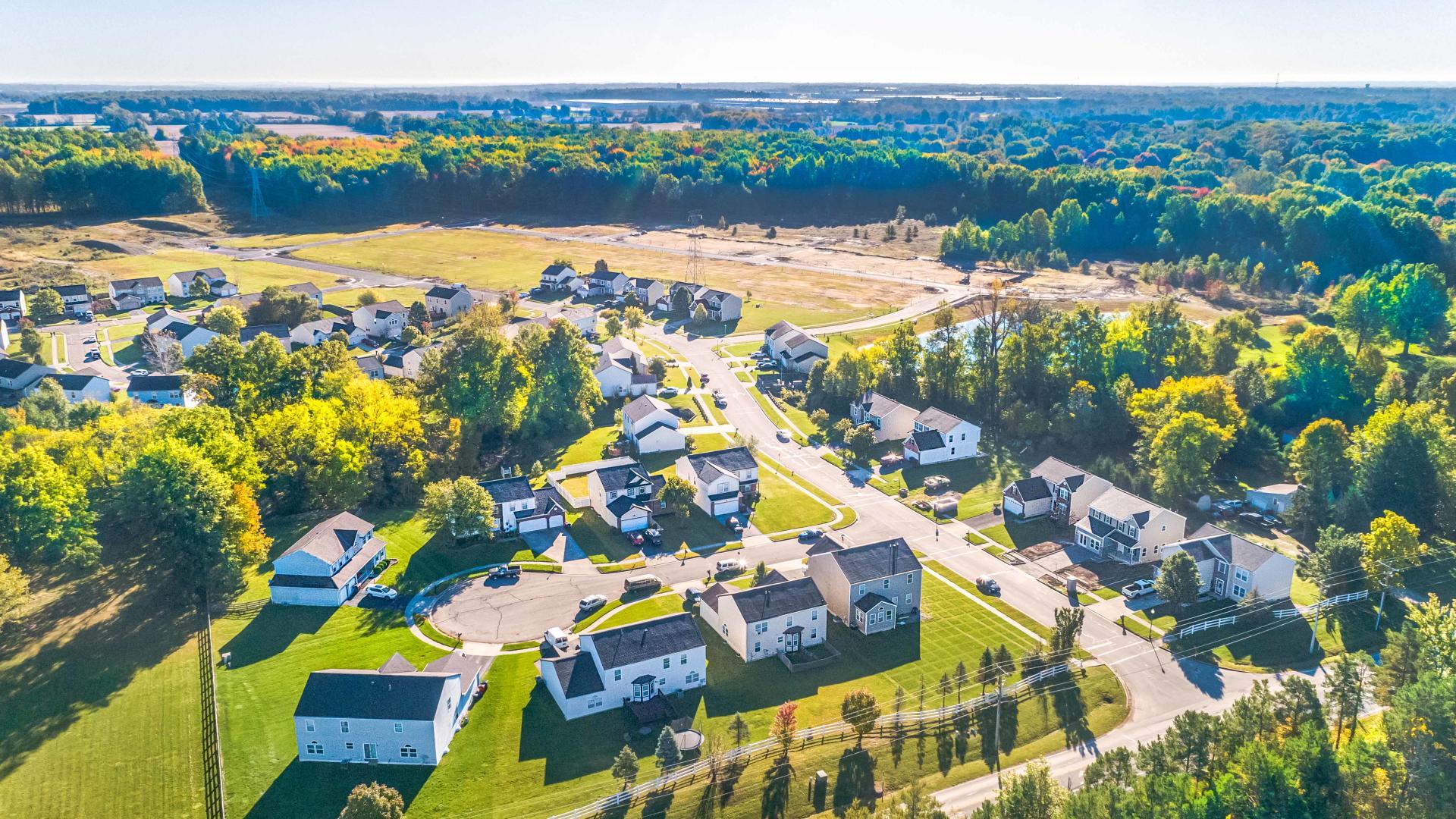 Homesites are big enough for your backyard to include a patio, playset, or pool!