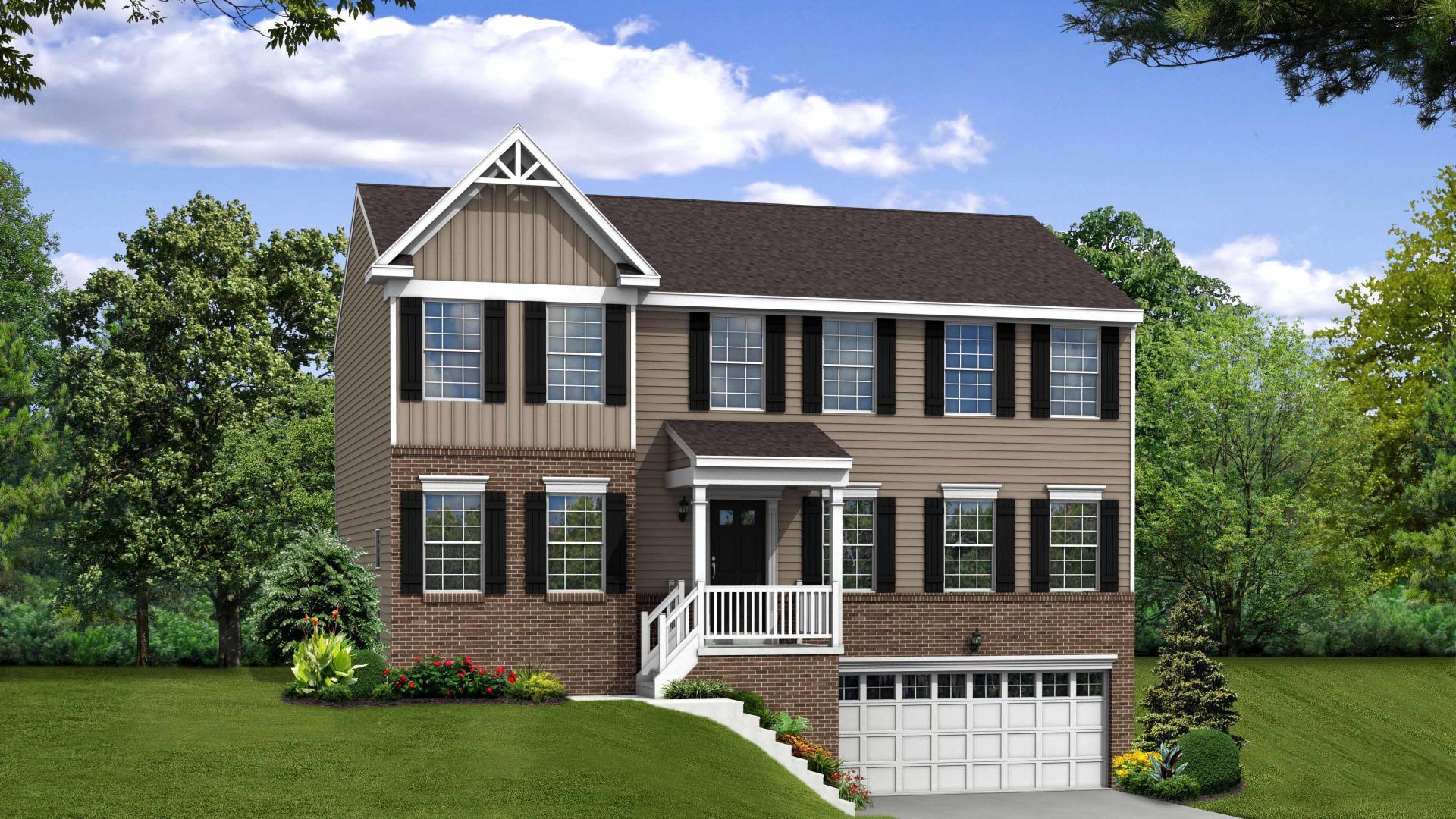 Elevation: G Opt Victorian Partial Brick Front