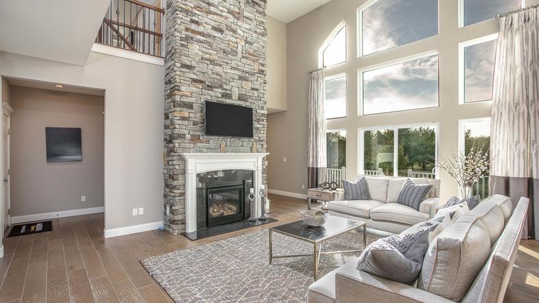 Enjoy a cup of coffee in the morning or glass of wine after a long day in your new living room.