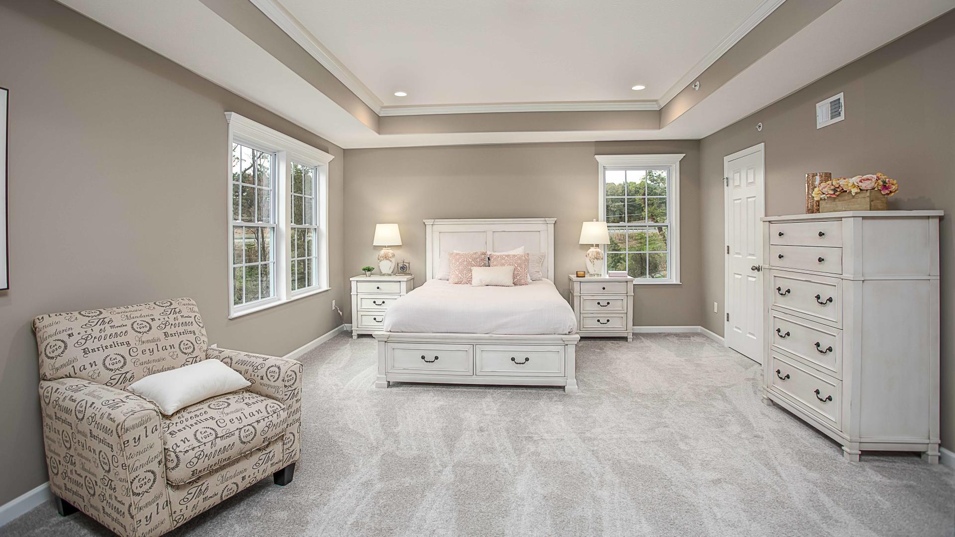 Luxurious master suites with spacious, walk-in closets.