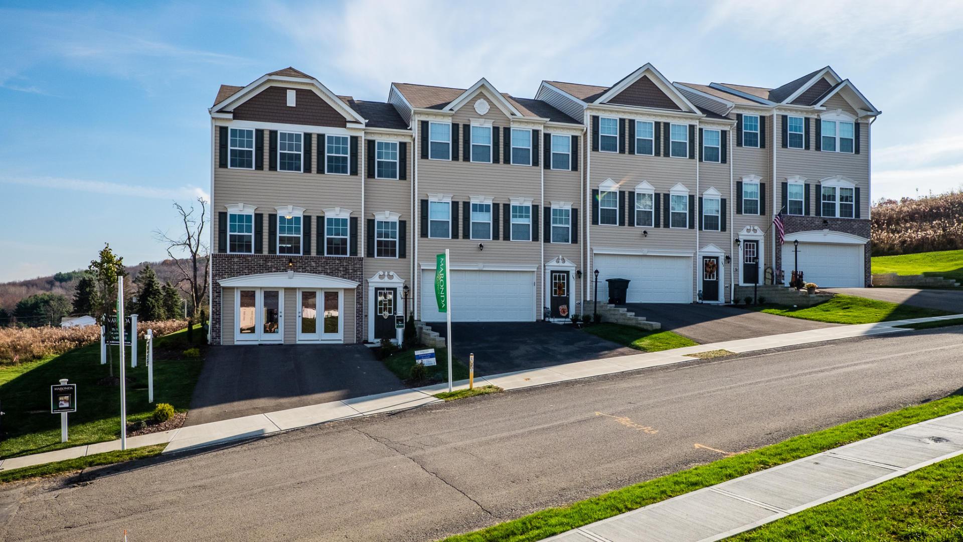 New Townhomes in Moon Township, curated with interior and exterior options to suit your personal style!