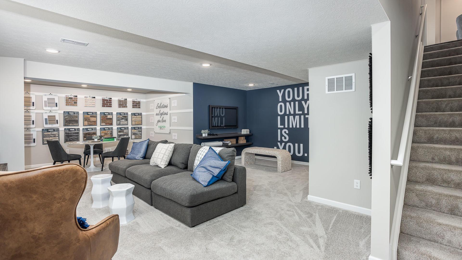 Finish and personalize the basement for more space and room to relax.