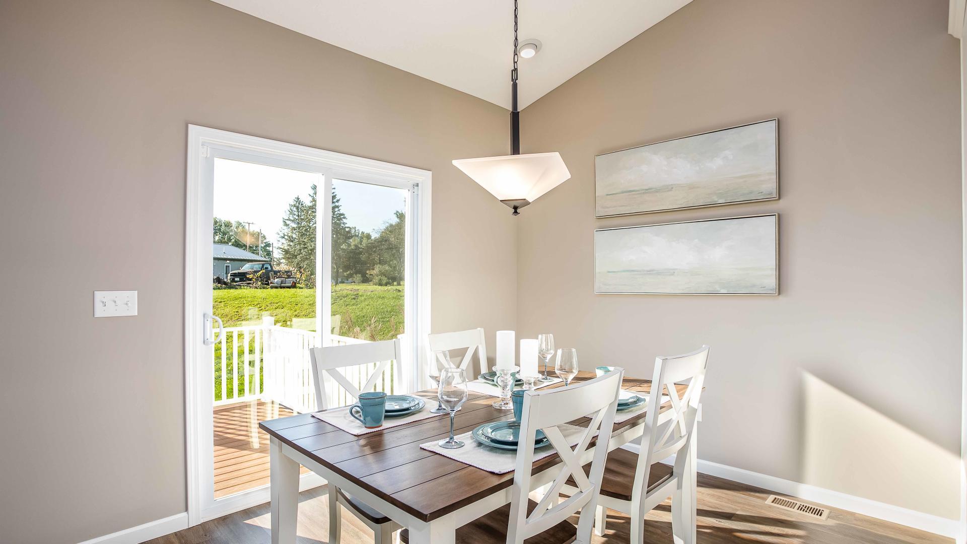 Sun rooms available for natural light and create extra space for entertaining or a casual dining space.