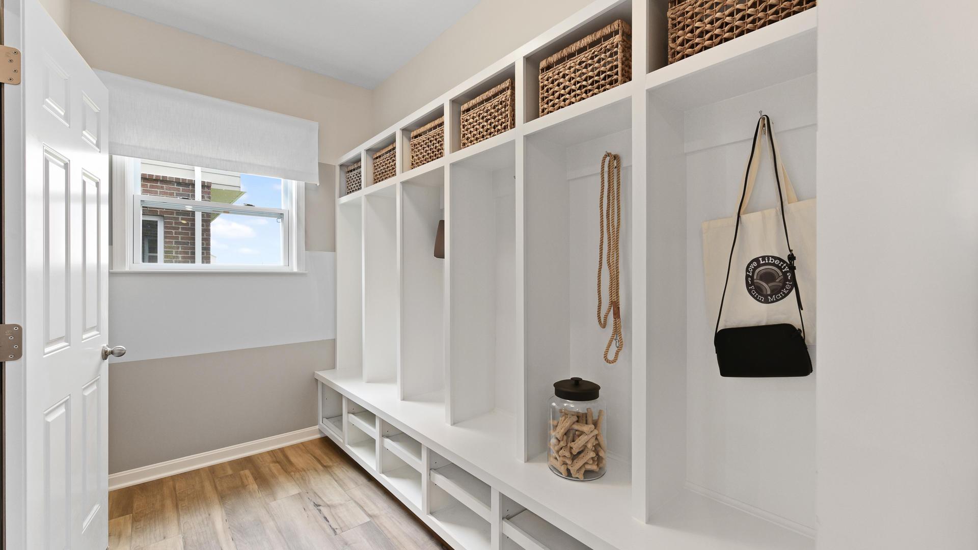 The perfect mudroom to keep your children's belongings organized and easily accessible.