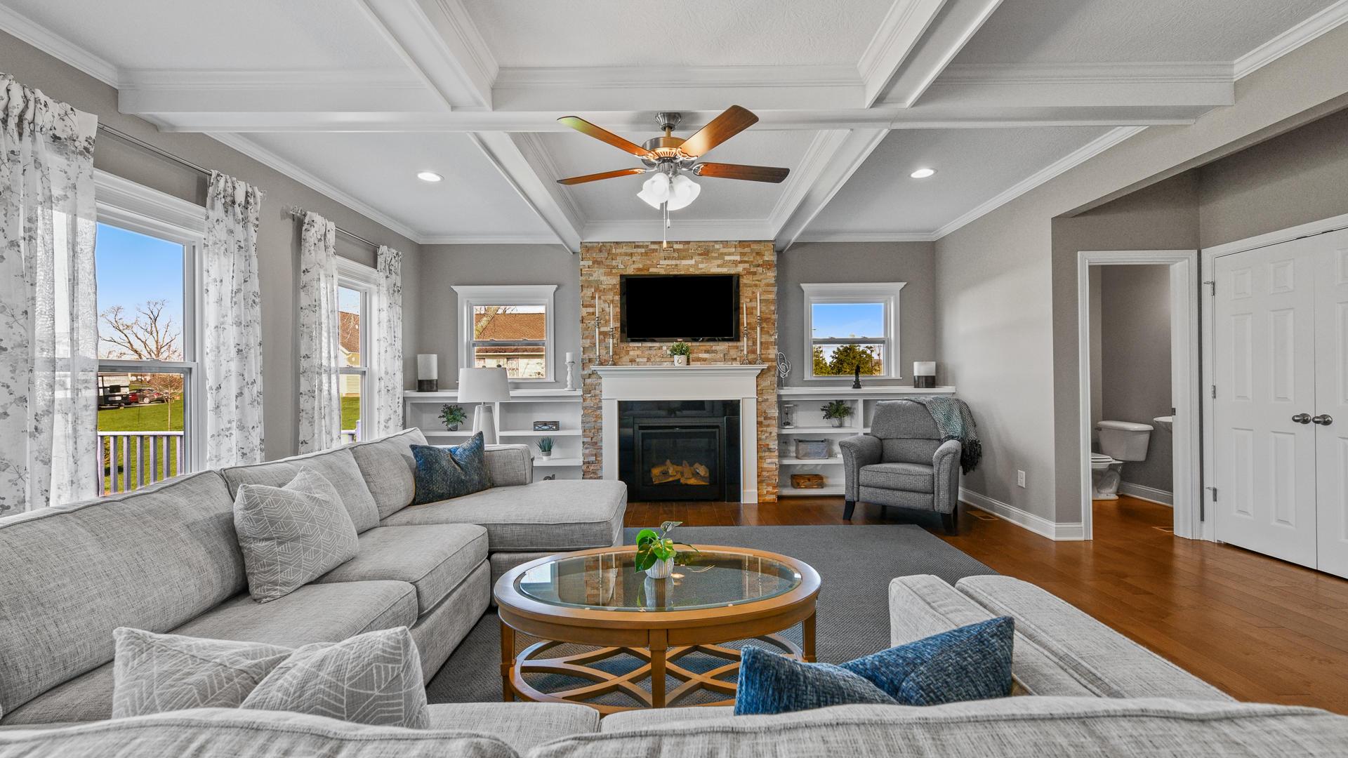 Open floor plans make it easy to entertain friends and family.