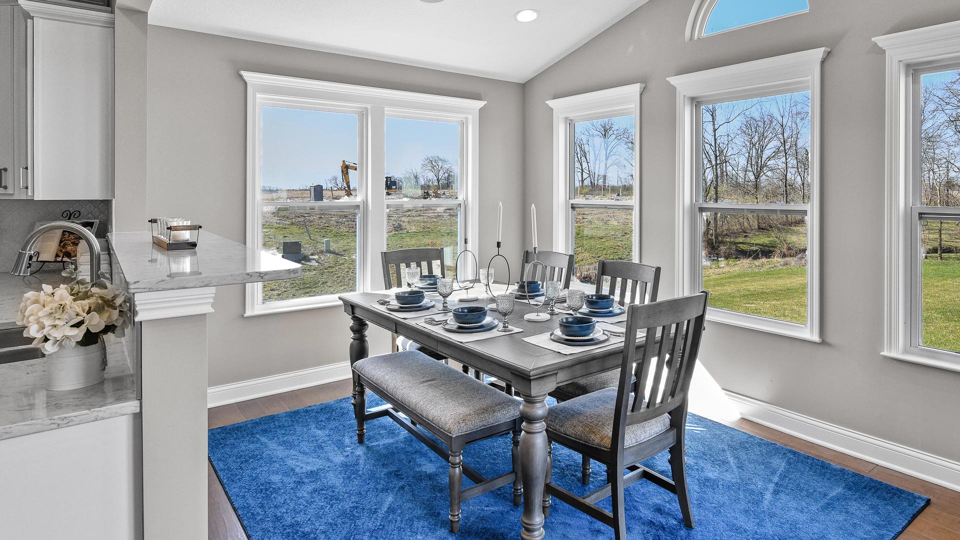 Natural light pours into your dining area off of the kitchen.