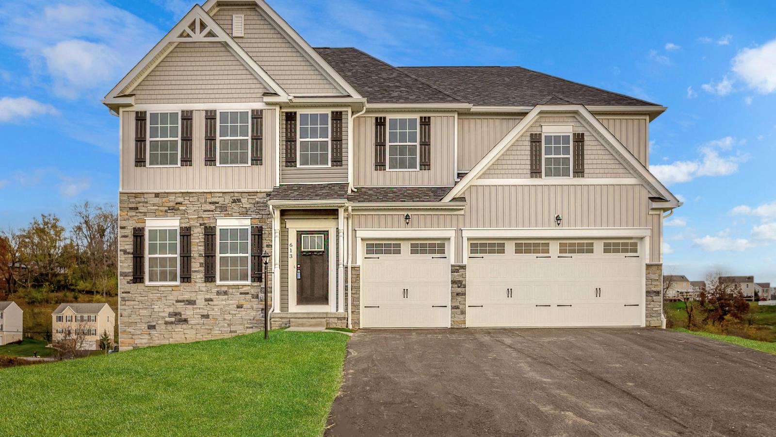 Single-family homes now selling in Oakdale, PA.