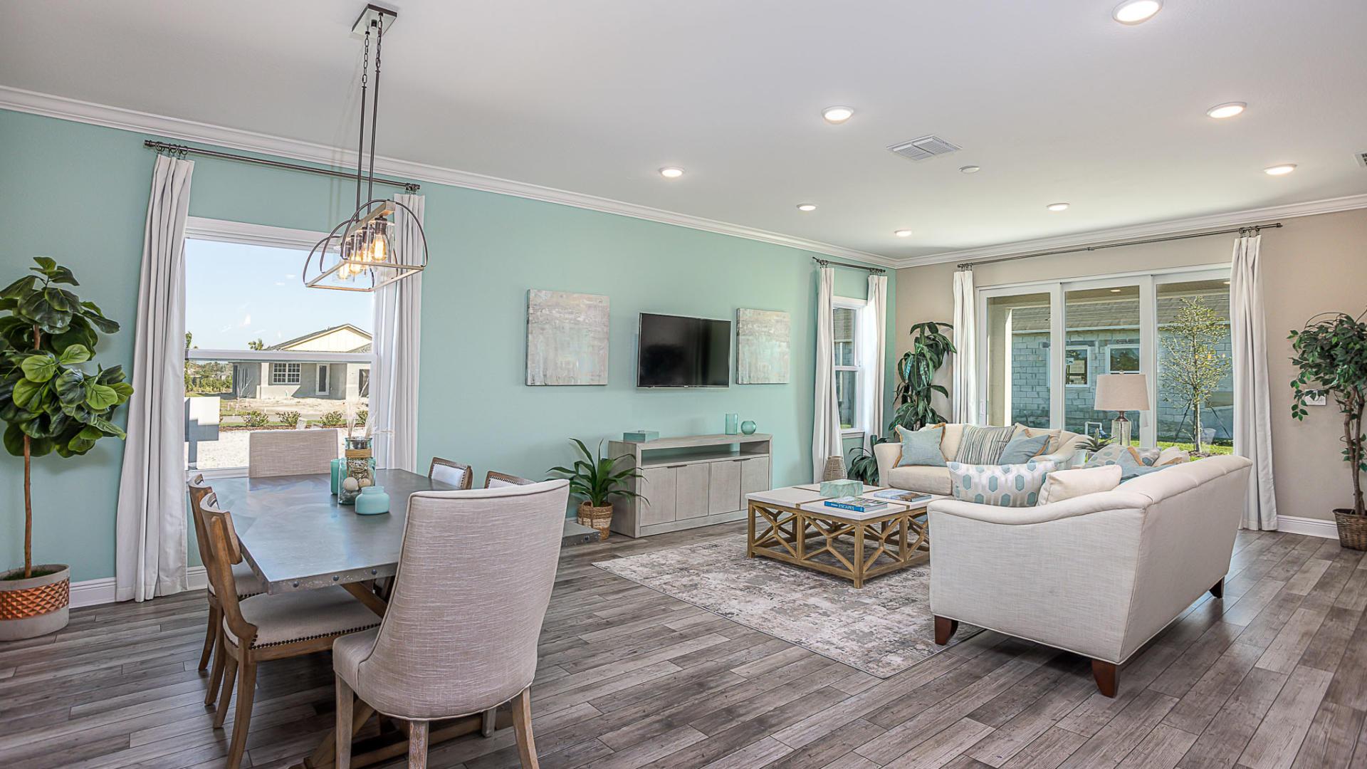 Open floor plans make it easier to entertain and have a spacious home.