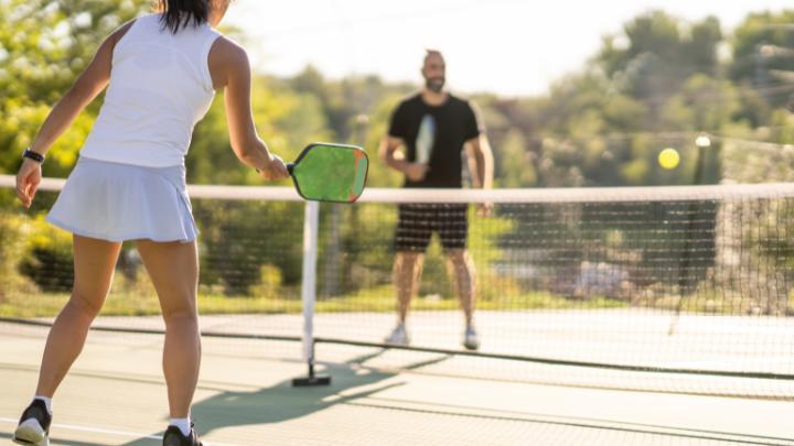 Don’t get caught in the kitchen – meet up with friends at Simmon’s Pickleball Courts.