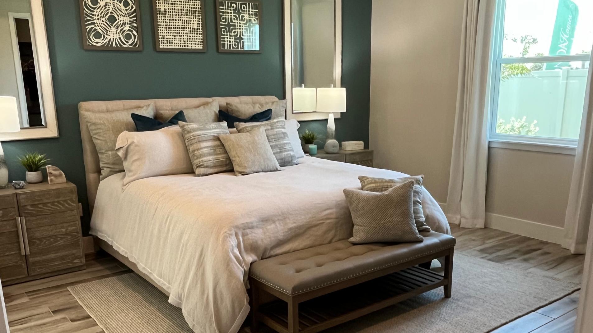 Retreat to your private master bedroom at the end of the day.