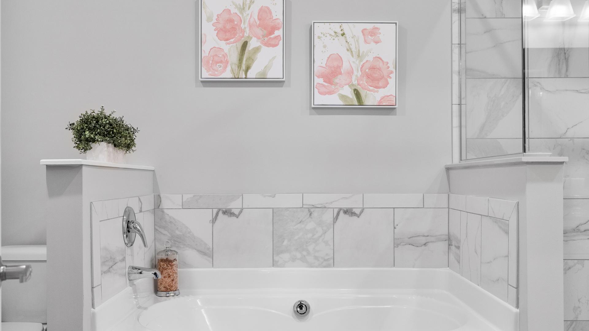 Relax in your private bathtub after a long day.