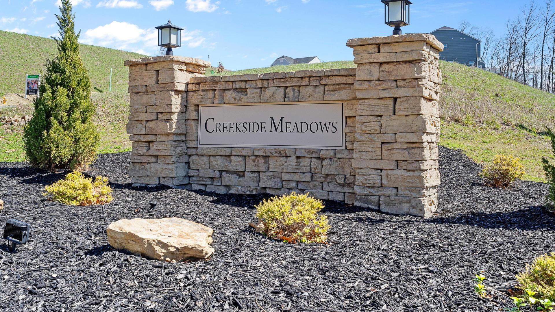 Meet Creekside Meadows, a charming, single-family home community.