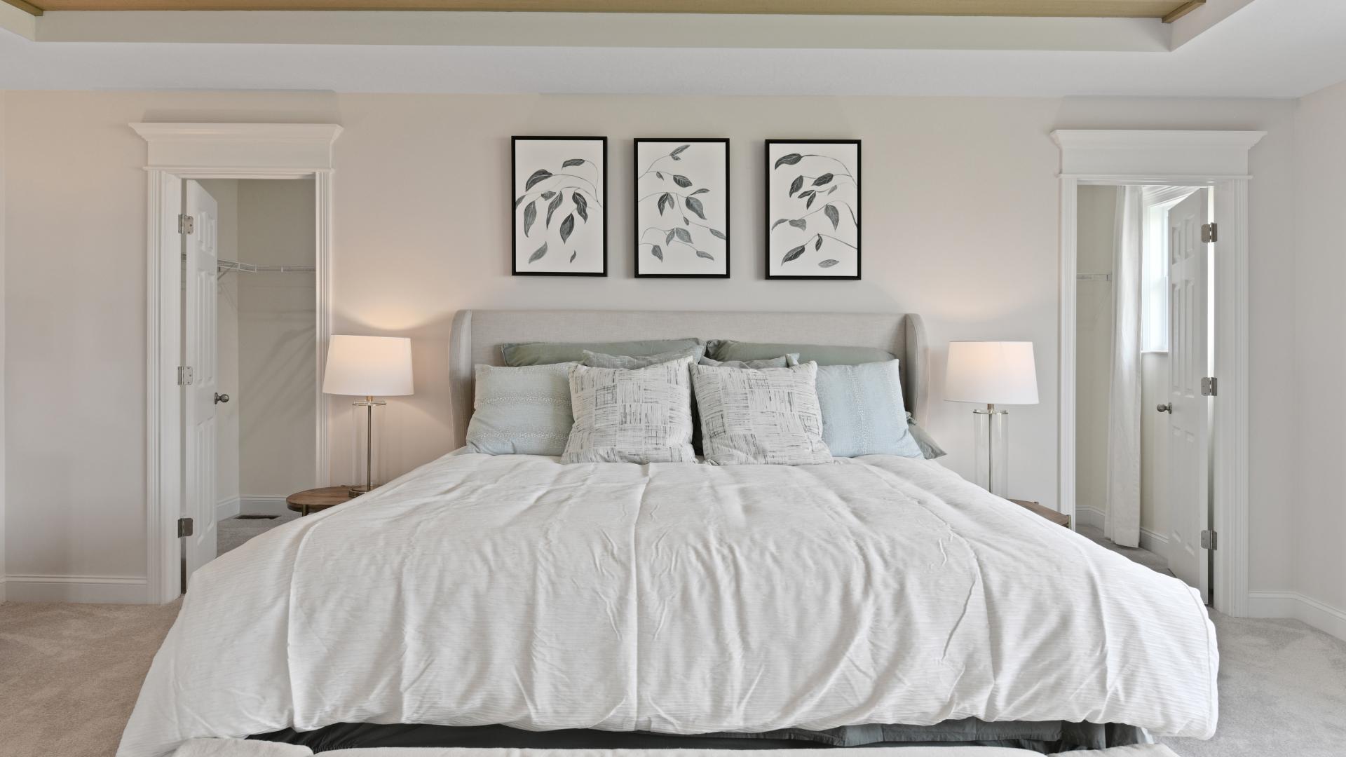Luxurious master suites with spacious, walk-in closets are included!