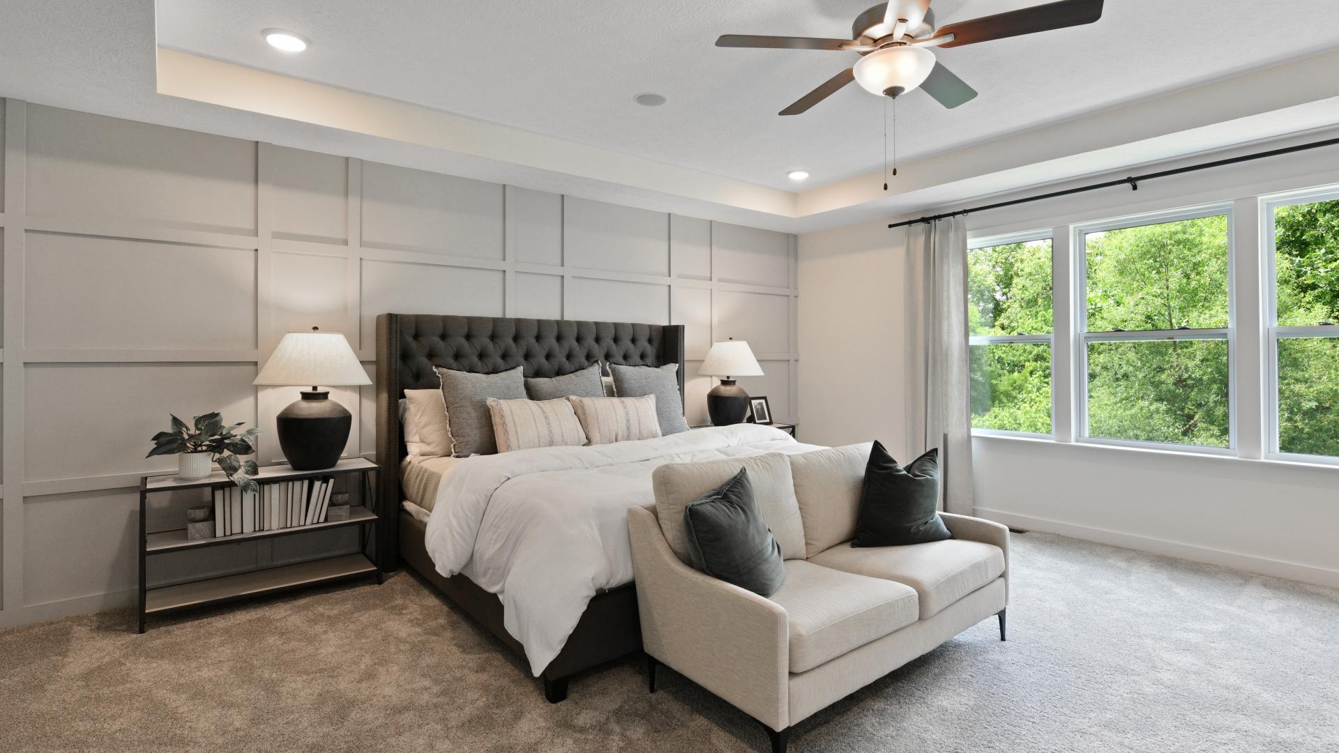 Your new master suite features an optional tray ceiling...