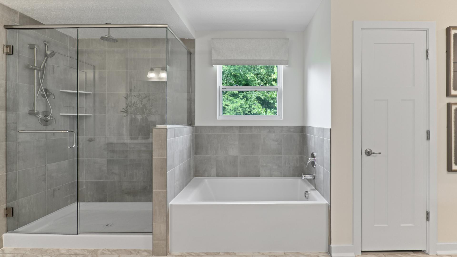 ...double vanities, shower, soak tub, walk-in closet, and more!