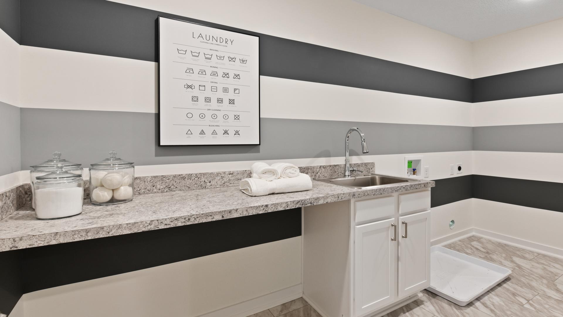 Laundry has never been easier with your very own laundry room included with every floorplan.