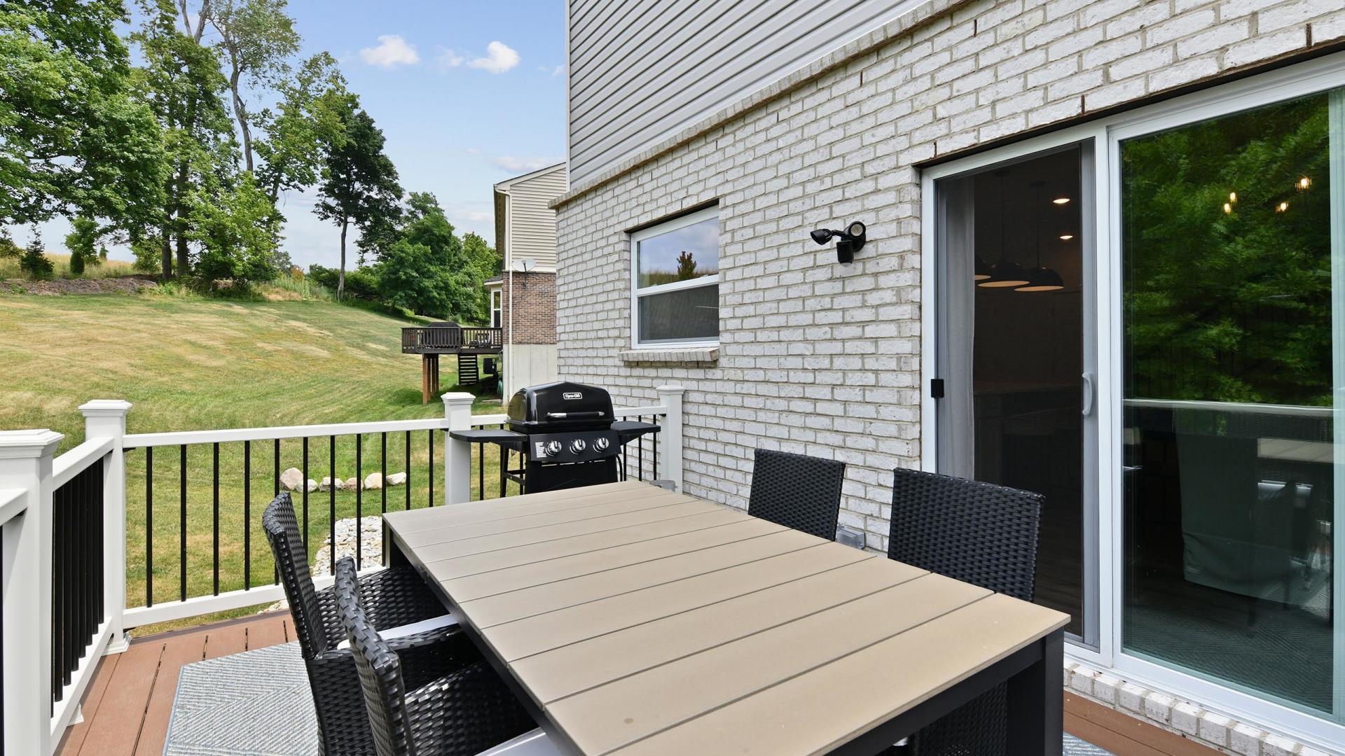 Enjoy grilling and relaxing on your brand new deck.