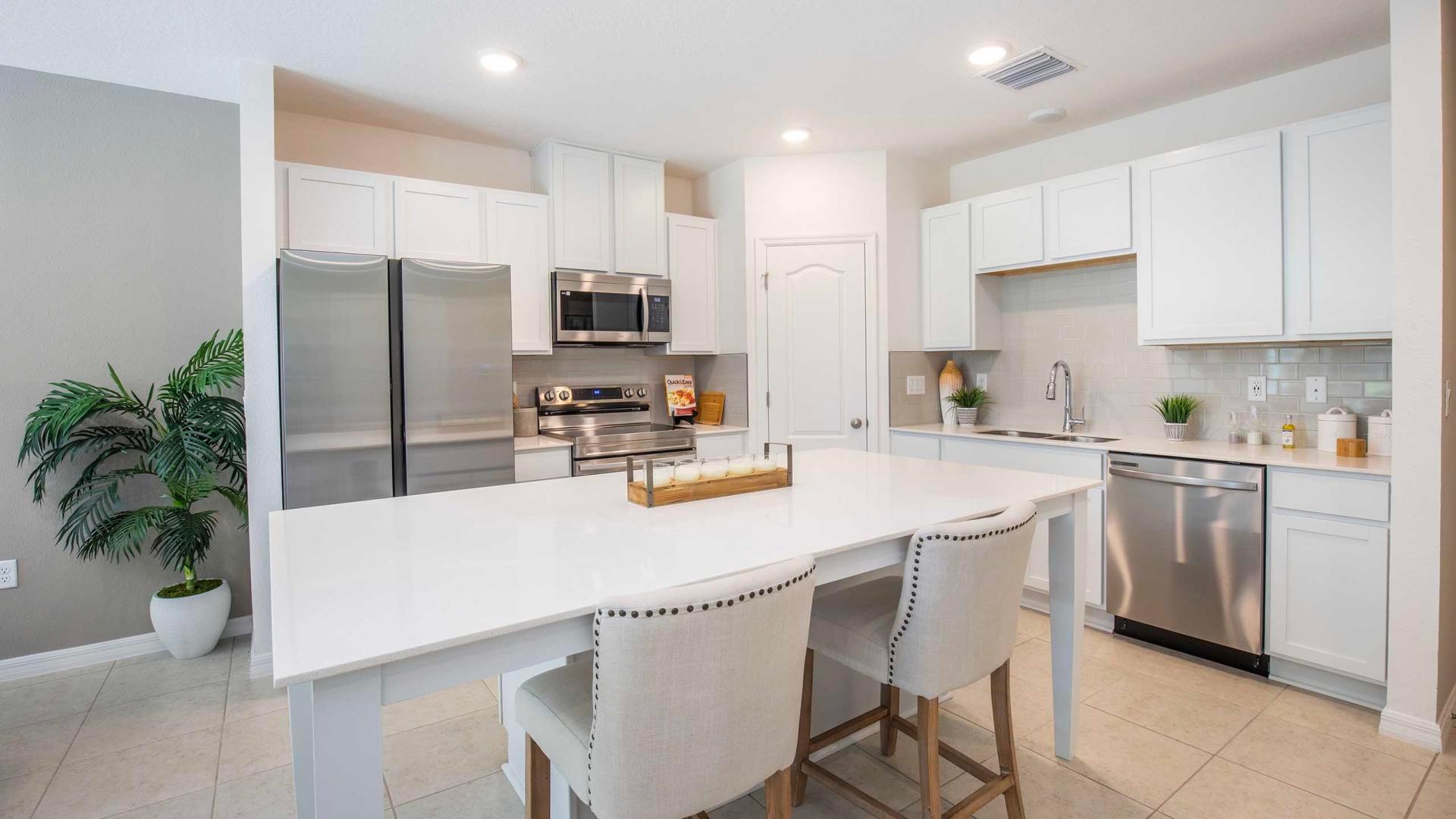 LVP flooring, stainless steel appliances, islands with storage space, and more!