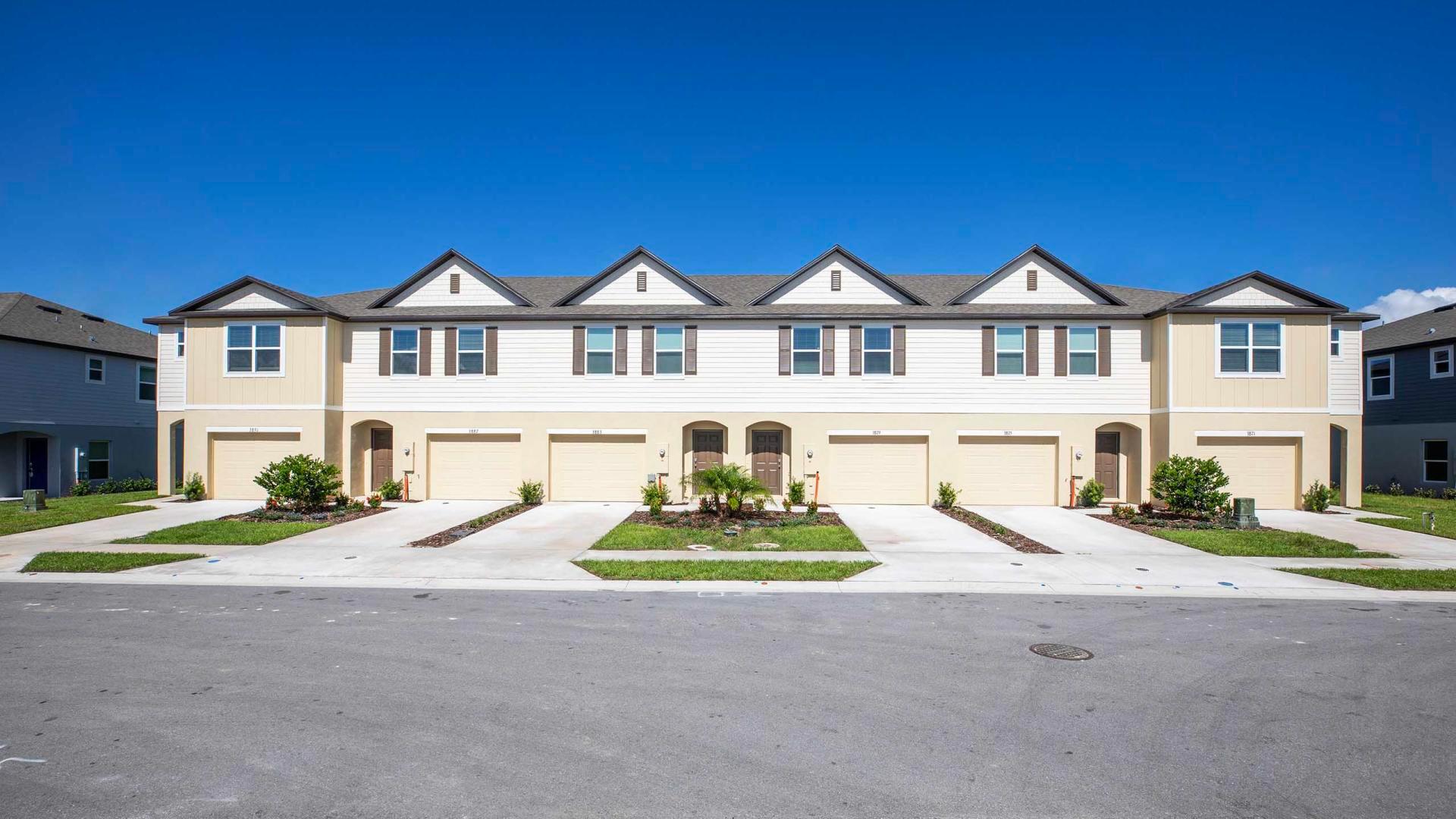 The only new townhome community offering 3 bedroom, 2.5 bath, and 1 car oversized garages in Lakeland, Florida.