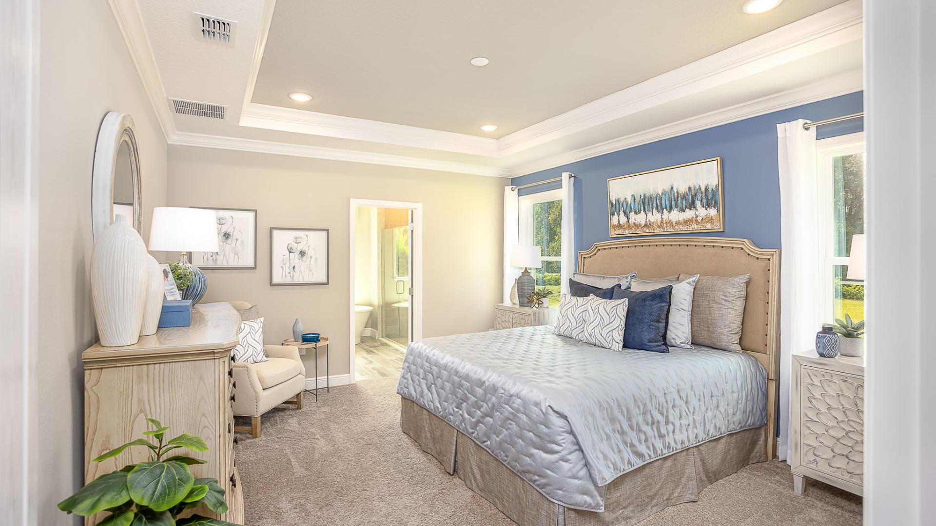 Luxurious master suites with spacious, walk-in closets are included!