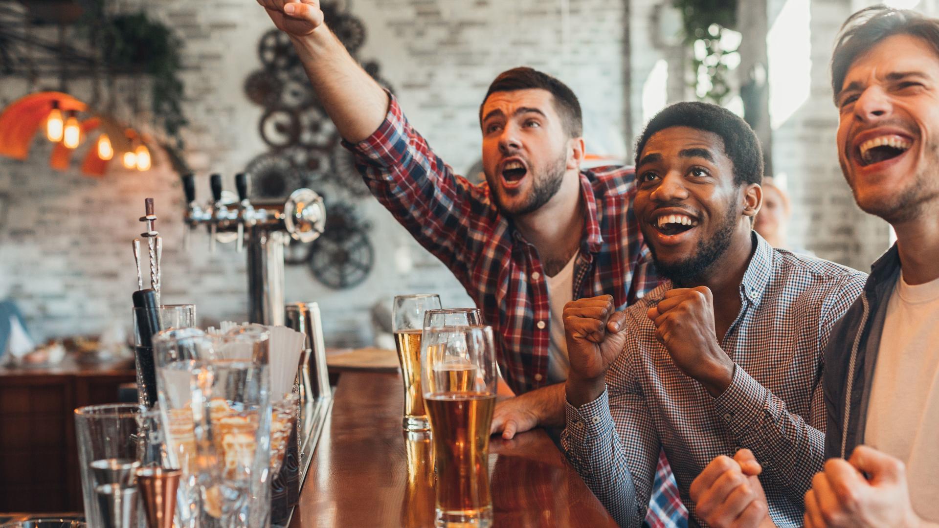 Watch the big game or meet up for happy hour at Cast Iron Grill.