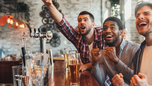 Watch the big game or meet up for happy hour at Cast Iron Grill.