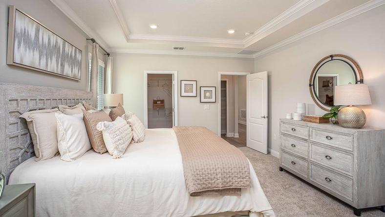 Retreat to your private master bedroom at the end of the day.