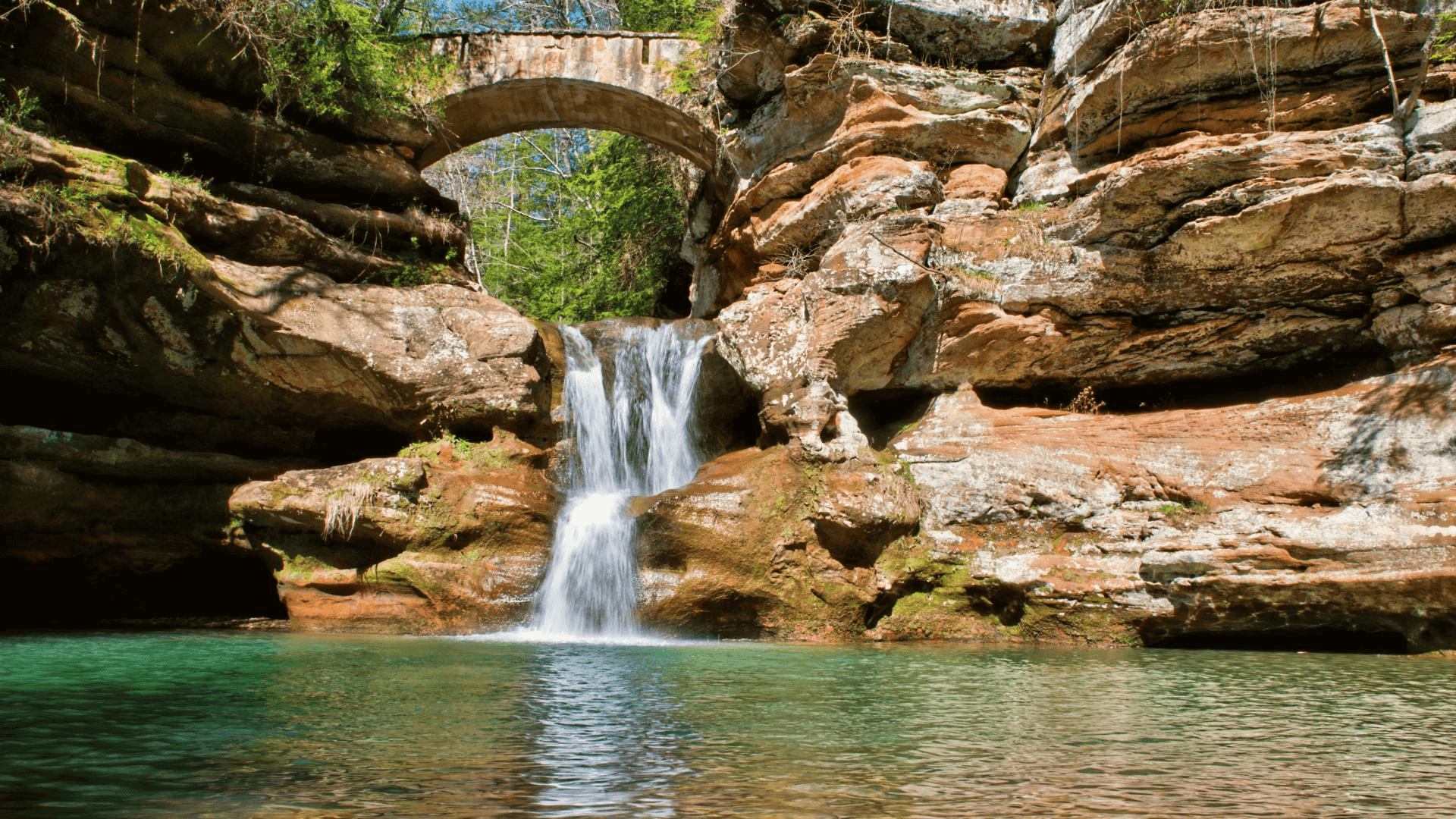 If you're ready for an outdoor adventure, you're only an hour away from the Hocking Hills State Park.