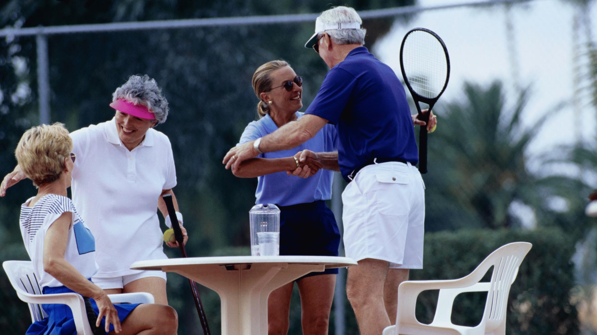 Join in the fun with community tennis and pickleball courts, as well as shuffleboard.