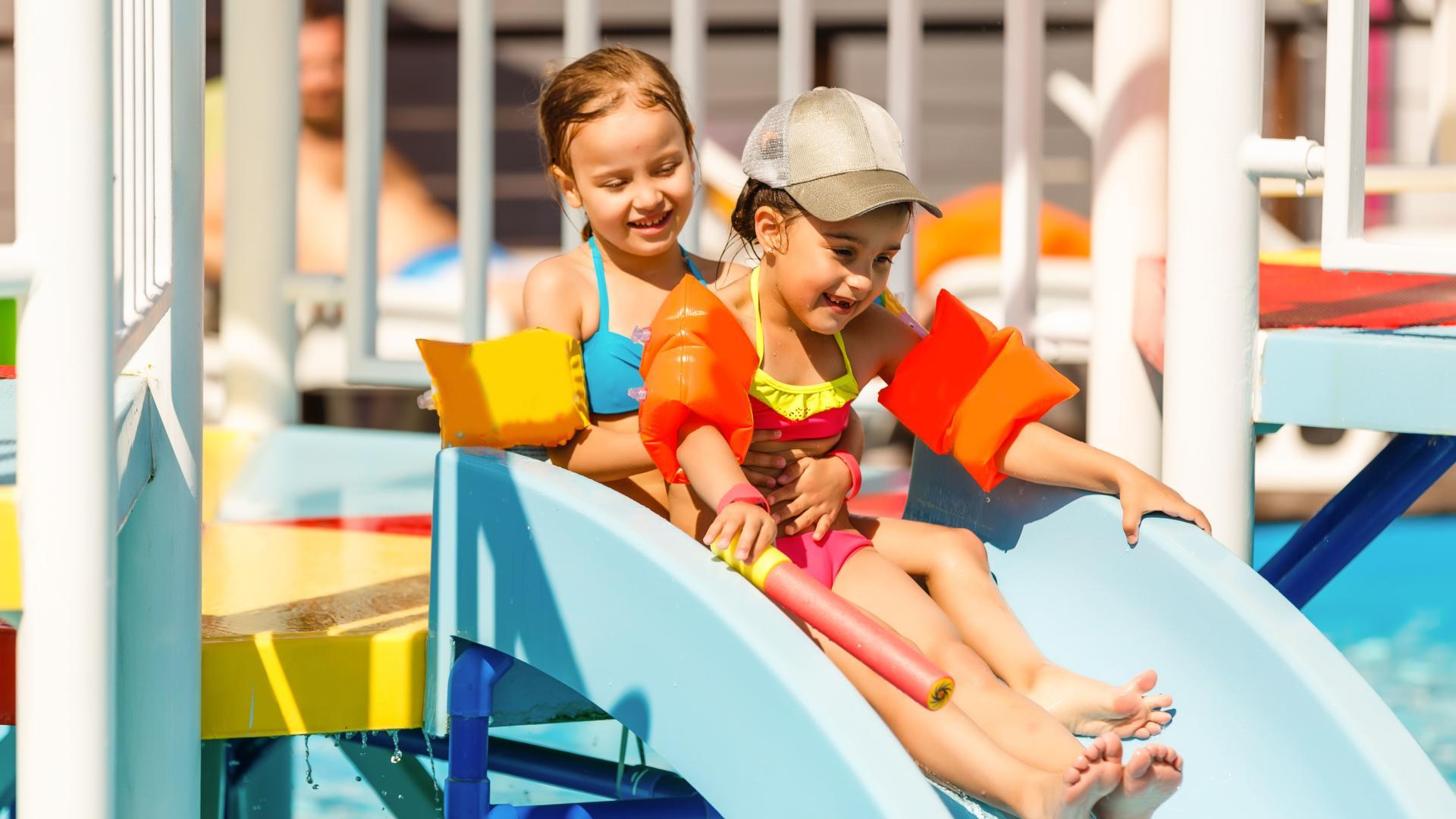 Spend the day at The WARF to enjoy the pools, spas, water slide, lazy river, and fitness room.