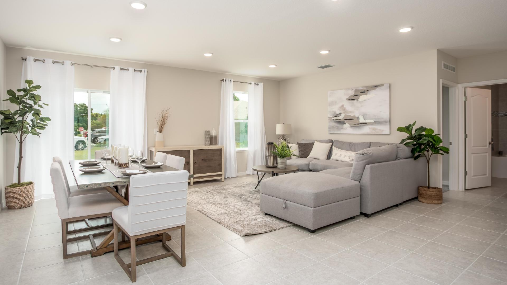 Open floor plans make it easy to host game nights.