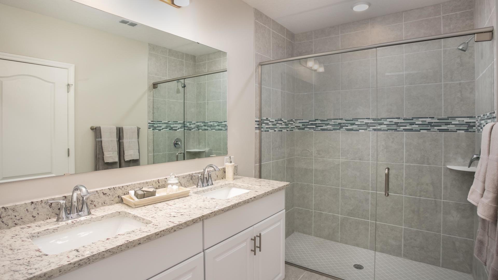 Your personal oasis awaits with bathrooms curated just for you.