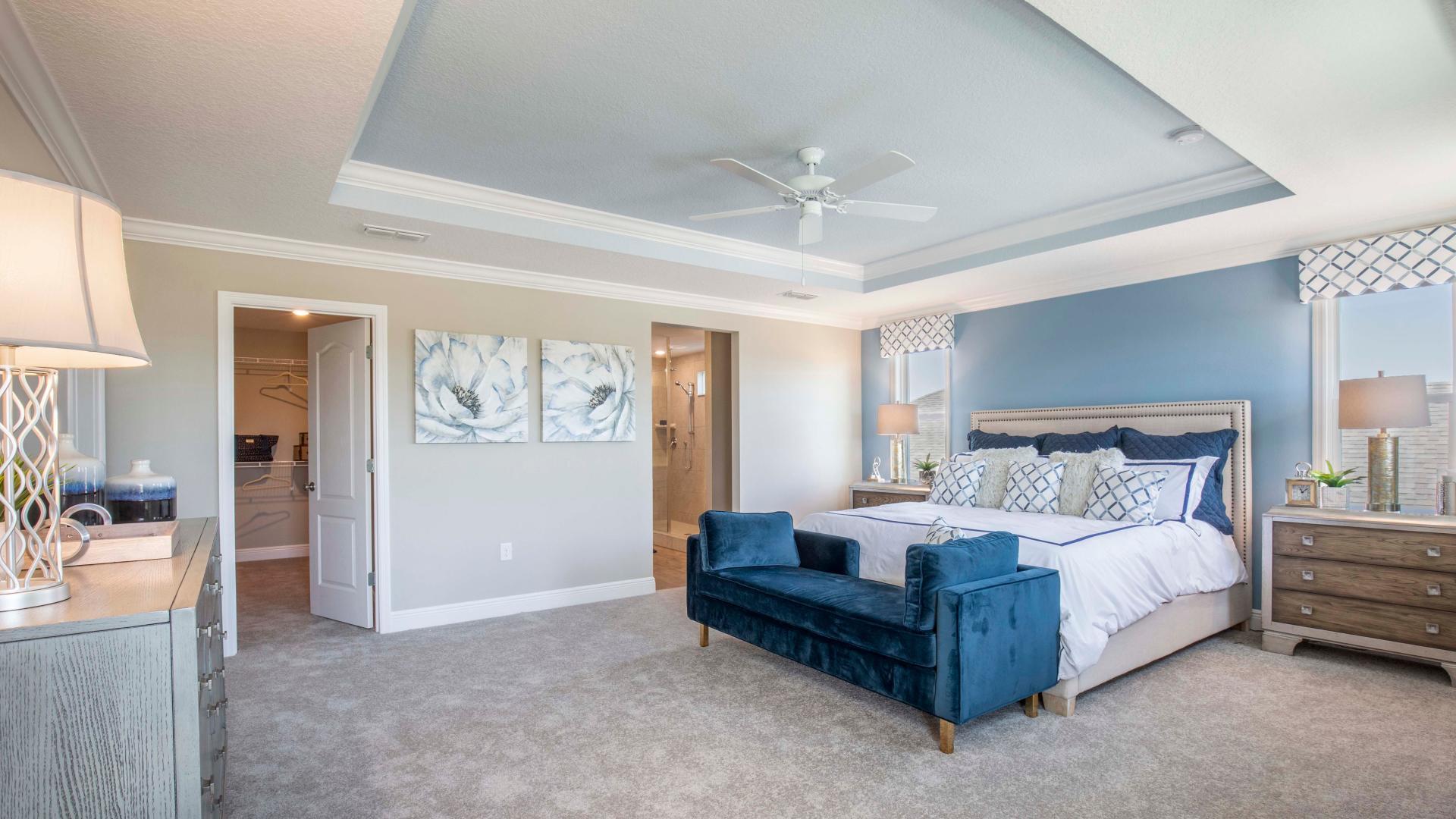 Retreat to your private master bedroom at the end of the day - with walk-in closets and your own bathroom.