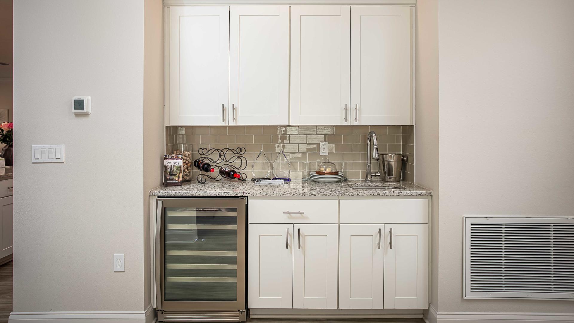 Entertain friends and family when you add on a wet bar to your floor plan.