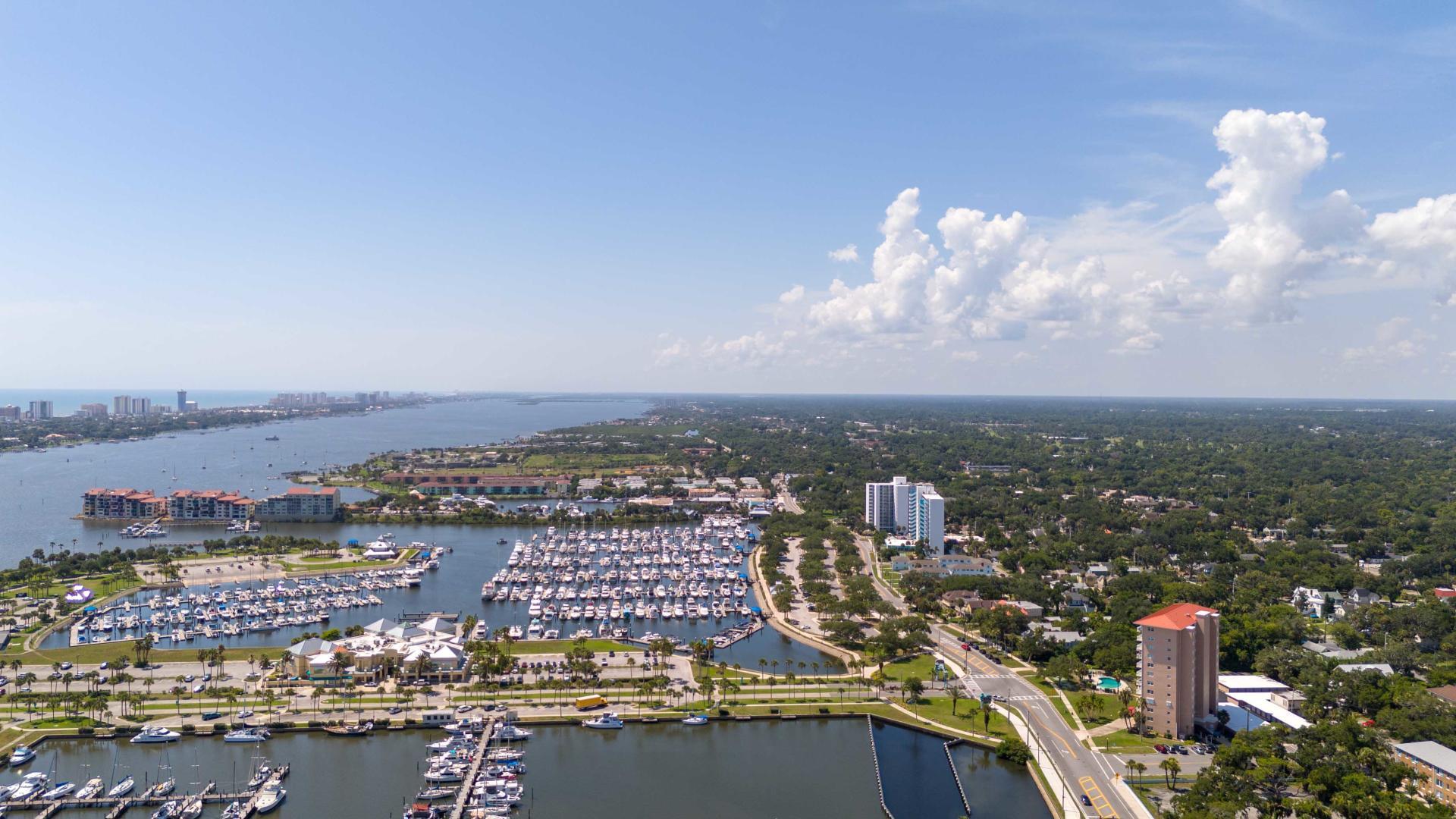Dock your boat at the Daytona Marina.