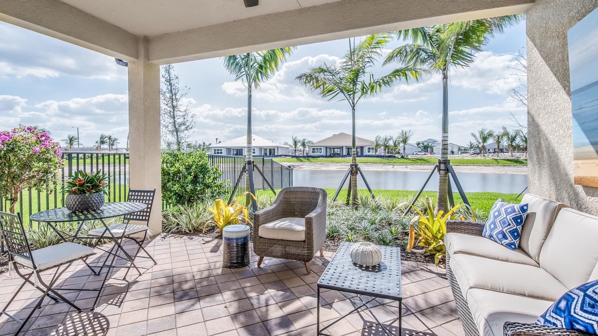 Read a book or enjoy a cup of coffee on your new porch.