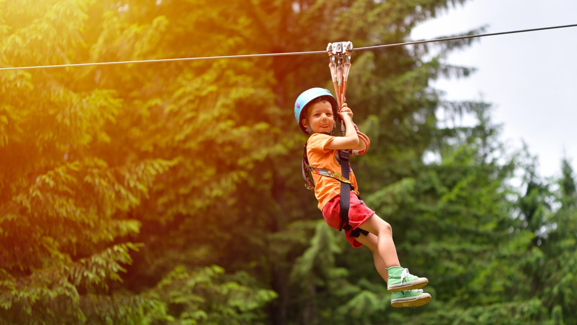 Spend the day zip lining at Hocking Hills State Park.