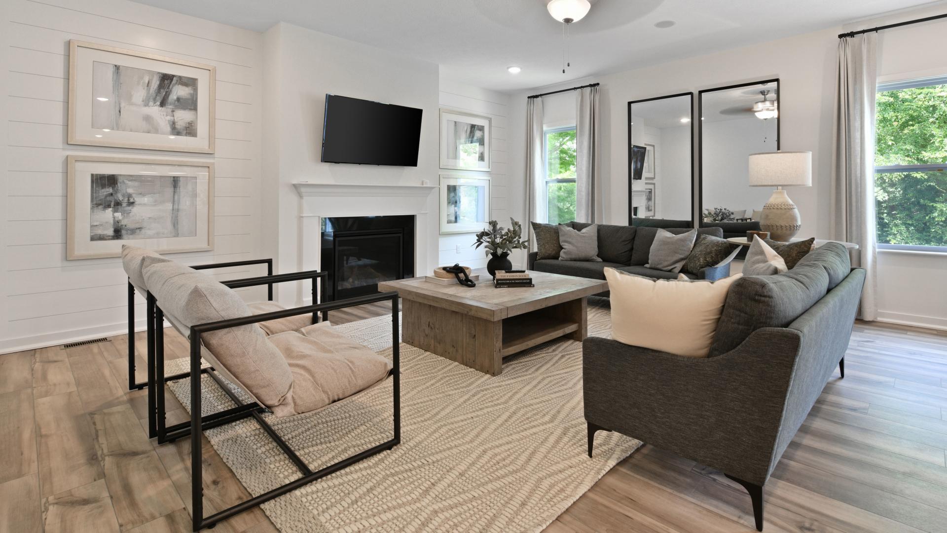 Open floor plans make it easy to entertain friends and family.