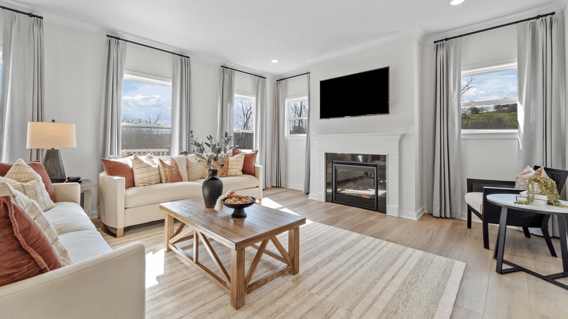 Enjoy an open concept floor plan and up to 9’ ceilings on first floor.