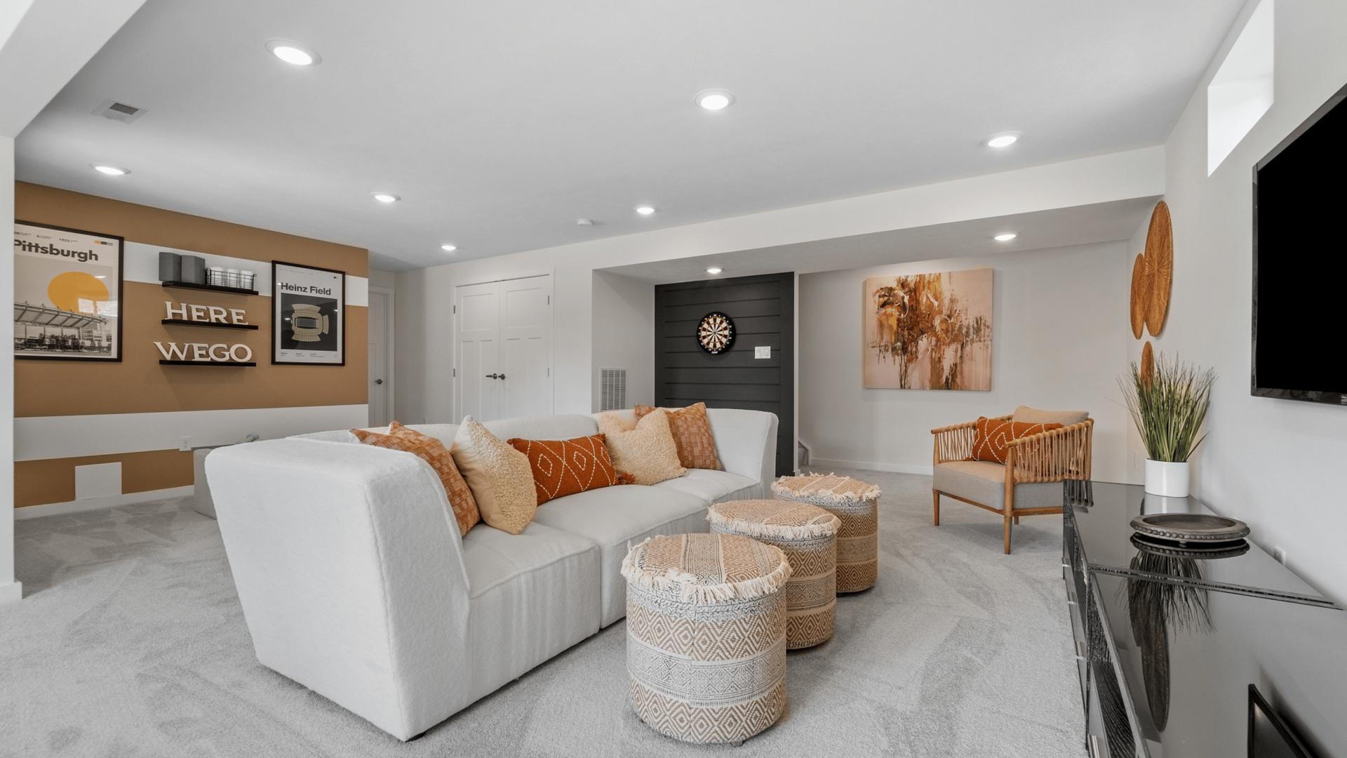 Some designs offer walk-out basements, perfect for watching the big game or hosting a sleepover.