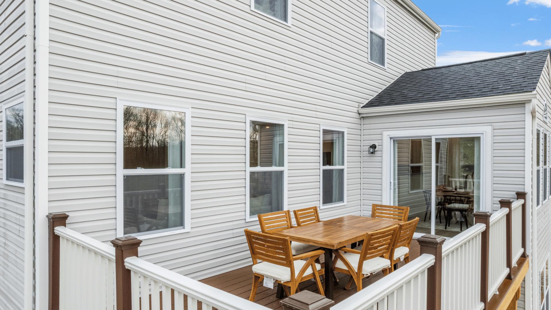 Take in scenic views and enjoy fresh air out on your deck.