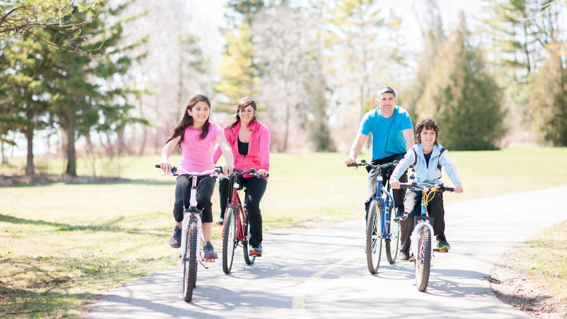 Spend an afternoon biking with friends on the Montour Trail.