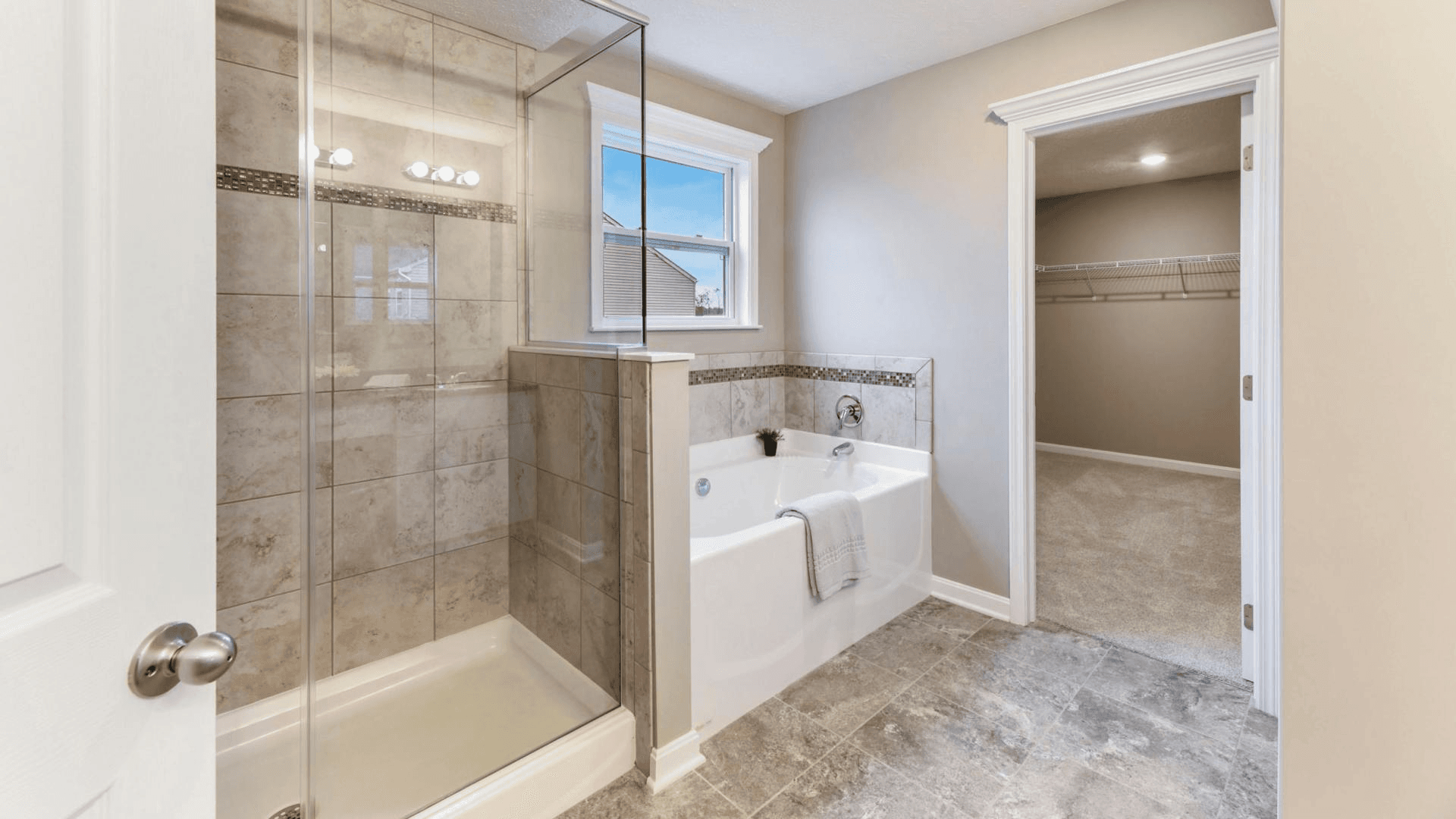 Relax in your private master bathroom at the end of the day.